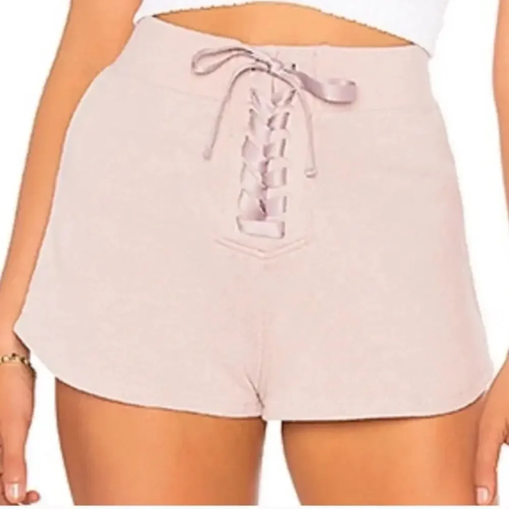 Spiritual Gangster Pink High Waist Shorts